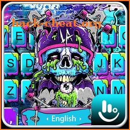 Colorful Skull Skate Graffiti Keyboard Theme icon