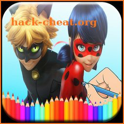 Coloriage Ladybug Chat Noir Dessins icon