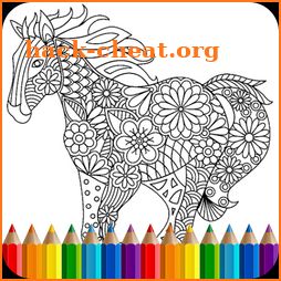 Coloring Book: Animal Mandala icon