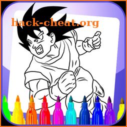 Coloring Book for dragon ball icon