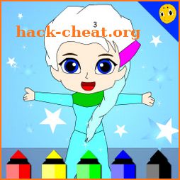 Coloring book Princess Dolls icon