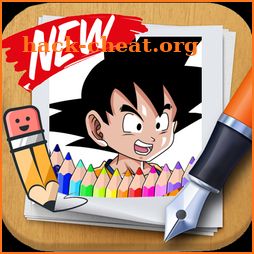 Coloring Goku dragon balls app by fans icon