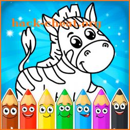 Coloring pages for children: animals icon