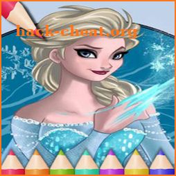 Coloring Princess Game Color icon