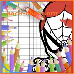 Coloring Spider Book SuperHero icon