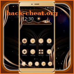 Cool Golden Luxury Black Theme icon