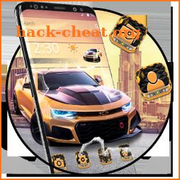 Cool Golden Sport Car Theme icon