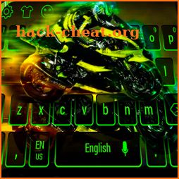 Cool Motorcyclist Keyboard icon