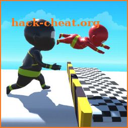 Crowd race 3d - Stickman run in road icon