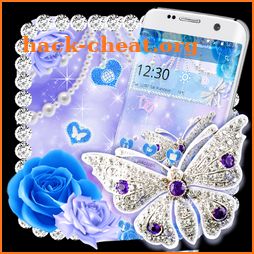 Crystal Diamond Butterfly Theme icon