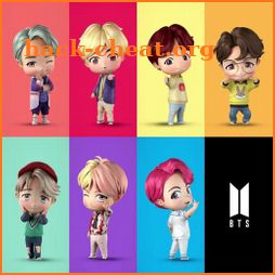 Cute BTS Chibi Wallpaper HD icon