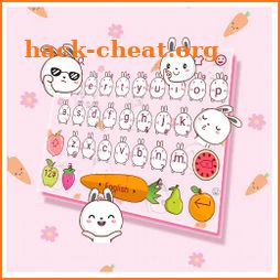 Cute Cartoon Bunny Keyboard Theme icon