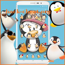 Cute Cartoon Penguin Theme icon