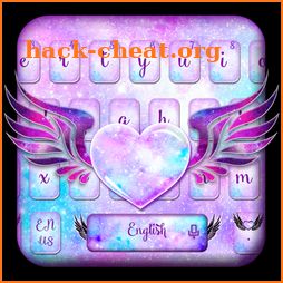 Cute Galaxy Wings Keyboard icon