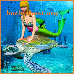 Cute Mermaid World Vs Turtles – Sea World Games icon