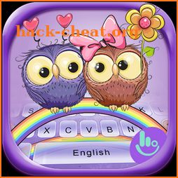 Cute Owl Keyboard Theme icon