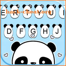 Cute Panda Baby Keyboard Background icon