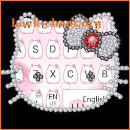 Cute Pink Kitty Keyboard icon