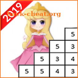 Cute Princess Pixel Art - ColorbyNumber icon