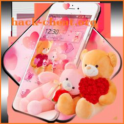 Cute Teddy Bear Love Theme icon