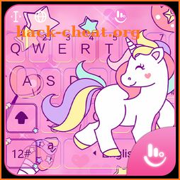 Cute Unicorn Keyboard Theme icon