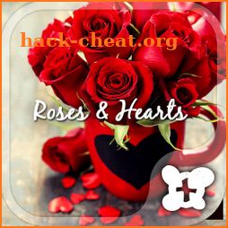 Cute wallpaper-Roses & Hearts icon