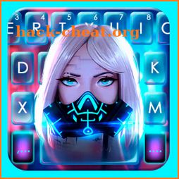 Cyber Punk Girl Keyboard Theme icon