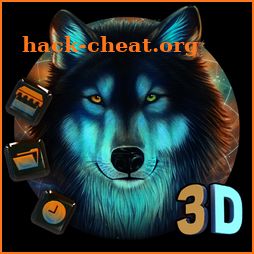 Dark Glass Moon Wolf Theme icon