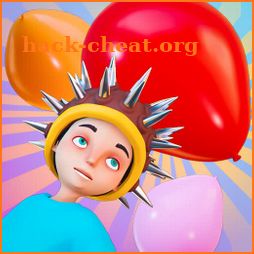 Destruction of balloons icon