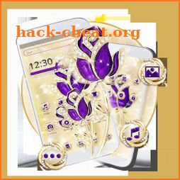 Diamond Purple Rose Silk Theme icon