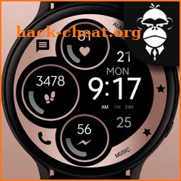 Digital Bronze Watch Face icon