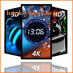 Digital clock widget & 3D live wallpapers 4k icon