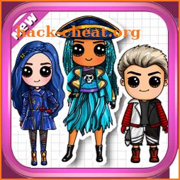 Drawing Disney Descendants icon