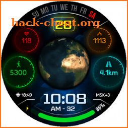 EARTH DIGI Animated Watchface icon