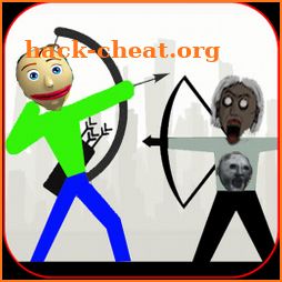 Easy Baldis Archer Vs Stickman Granny game icon