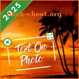 Edit photos, Images with text icon