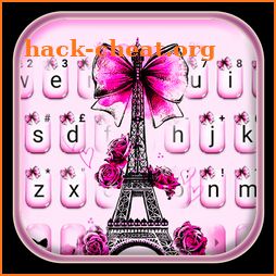 Eiffel Tower Bowknot Keyboard Theme icon