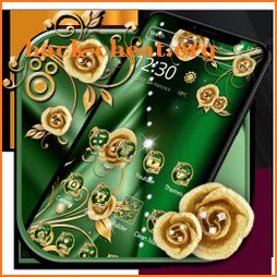 Elegant Gold Flower Theme🏵️ icon