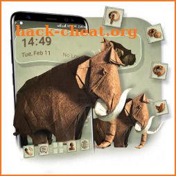 Elephant Paper Craft Launcher Theme icon