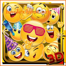 Emoticons New Year 3D Theme icon