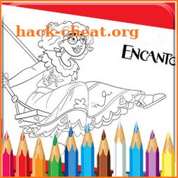 Encanto coloring book icon