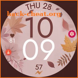 Fall Autumn digital watch face icon