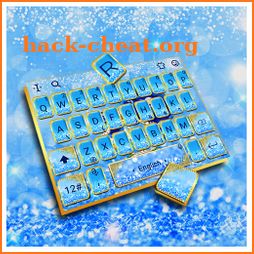 Fancy Diamond Blue Rose Keyboard icon