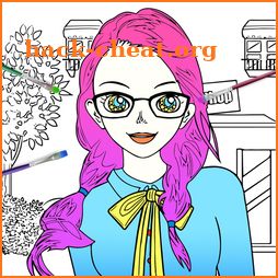 Fashion Teenage Coloring Pages icon