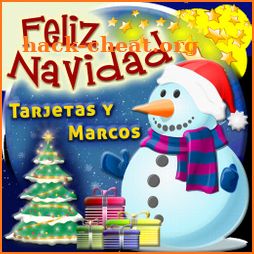 Feliz Navidad Feliz año nuevo 2021 Tarjetas-Marcos icon