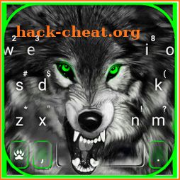 Fierce Wolf Green Keyboard Theme icon