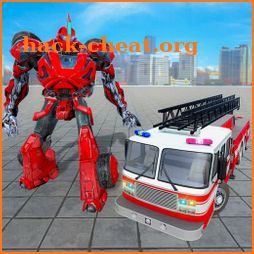 Firefighter Flying Robot Transform Fire Truck Sim icon