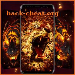 Flame Tiger Live Wallpapers Themes icon