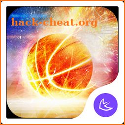 Flaming blood basketball APUS stylish theme icon