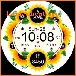 Floral Sunflower Botanical icon